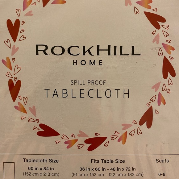 Spill proof tablecloth, striped tablecloth,pink tablecloth, 70” round tablecloth - Picture 6 of 11